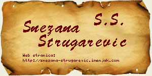 Snežana Strugarević vizit kartica